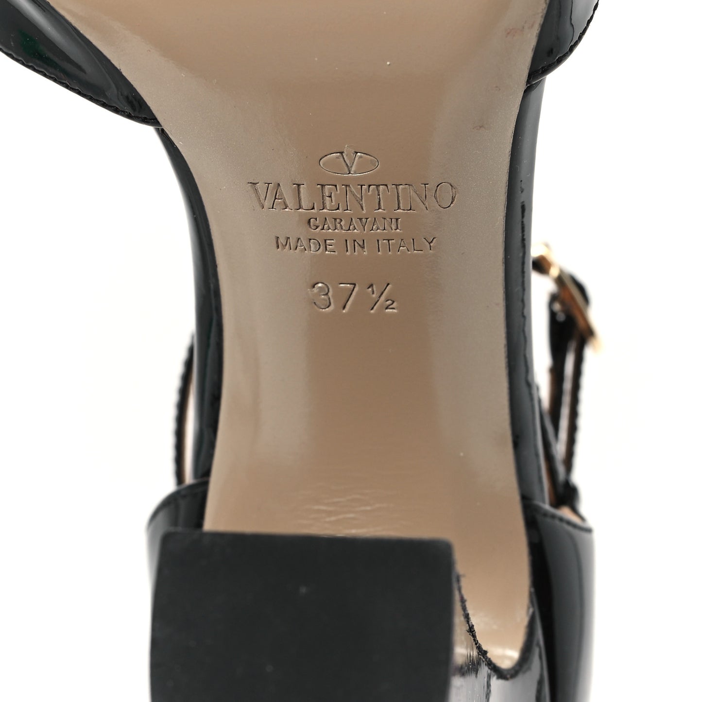 Patent Cutout Tango Mary Jane Pumps 37.5 Black