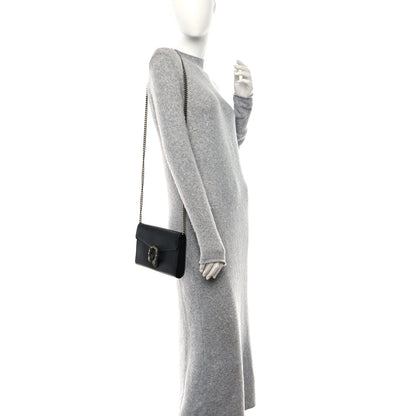 Gucci Calfskin Mini Dionysus Chain Wallet Black 2 of 12