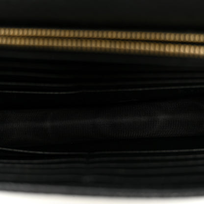Gucci Dollar Calfskin Interlocking G Chain Wallet Black 5 of 10