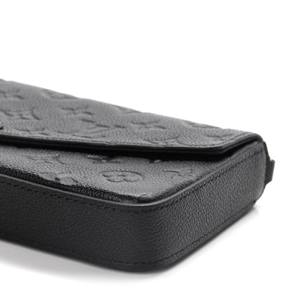 Louis Vuitton Empreinte Pochette Felicie Chain Wallet Black 8 of 10