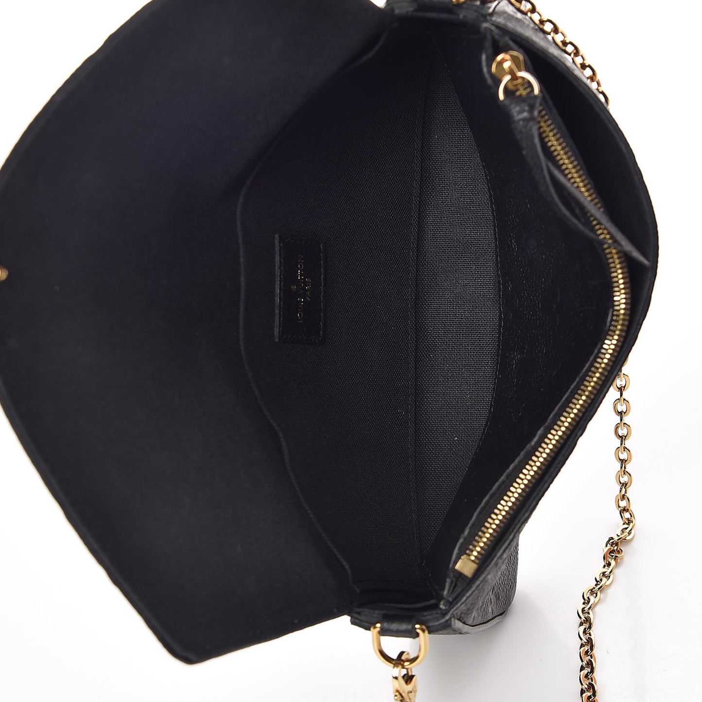 Empreinte Pochette Felicie Chain Wallet Black