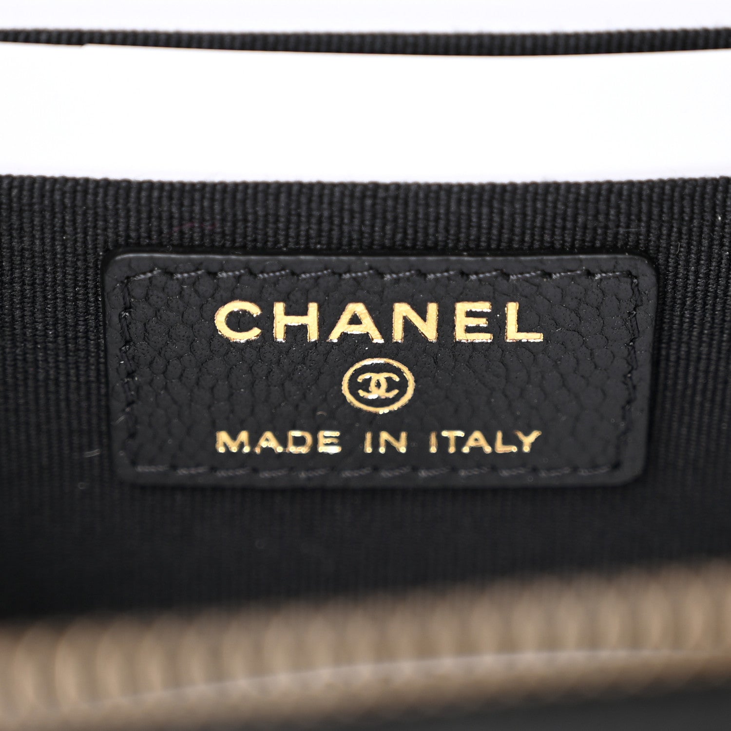 Chanel Caviar Quilted Small Tiny CC Vanity Case With Chain Black 6 of 11