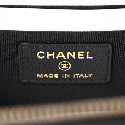 Chanel Caviar Quilted Small Tiny CC Vanity Case With Chain Black 6 of 11