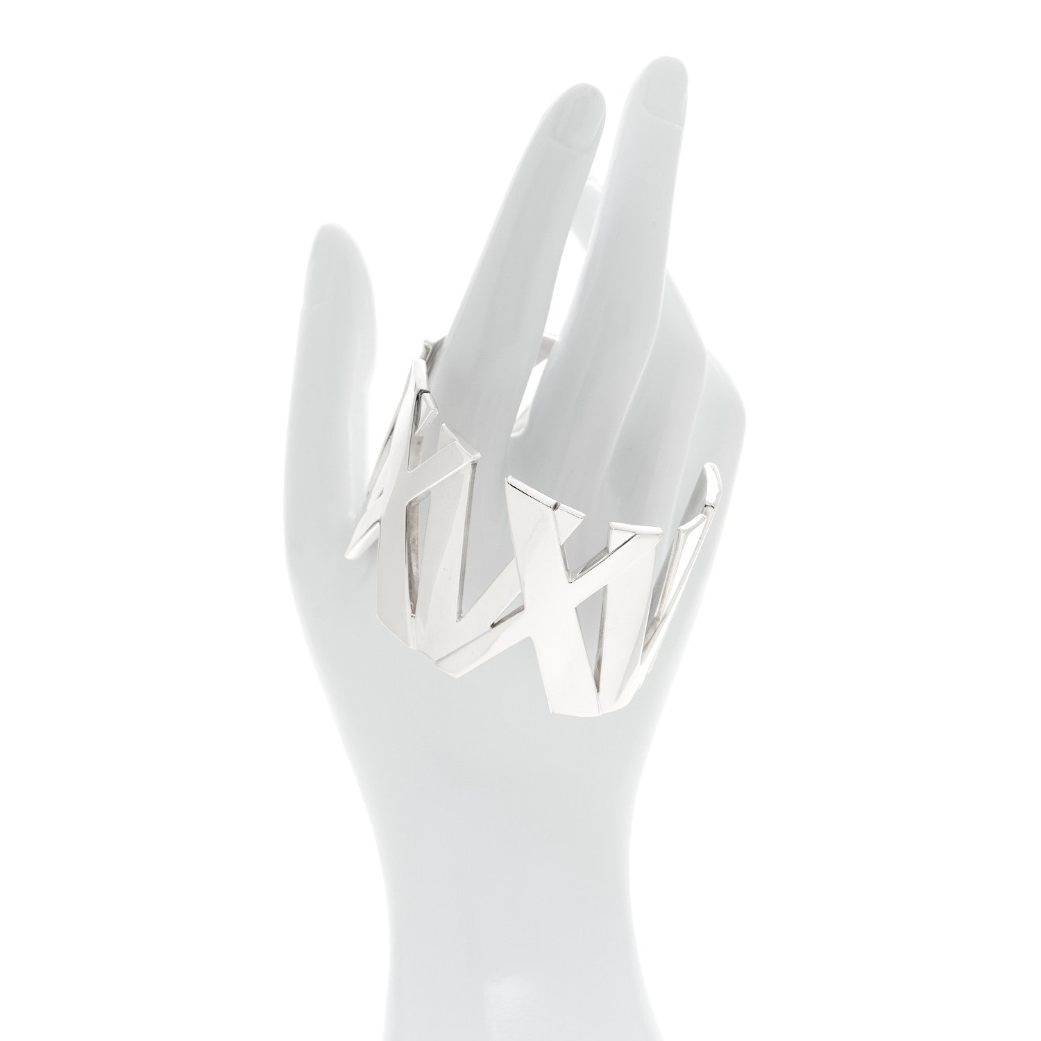 Tiffany Sterling Silver Wide Atlas Cuff Bracelet 2 of 4