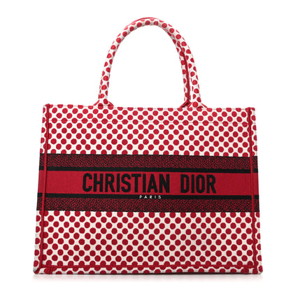 Christian Dior Canvas Medium DiorAmour Dots Book Tote Red 1 of 9