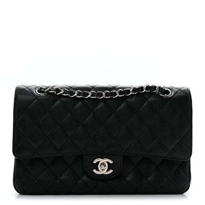 Chanel Caviar Quilted Medium Double Flap Black 1 of 14