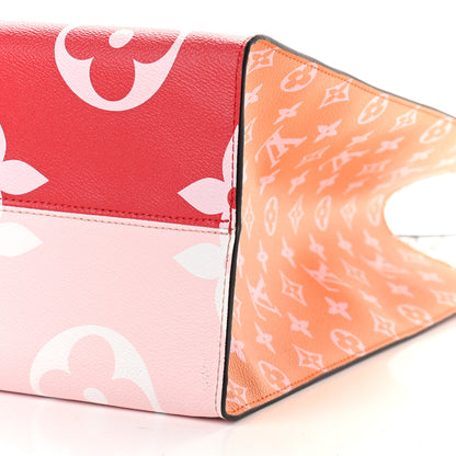 Louis Vuitton Monogram Giant Onthego GM Rouge Rose 9 of 9