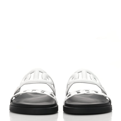 Hermes Nappa Womens Extra Sandals 38 White 2 of 8
