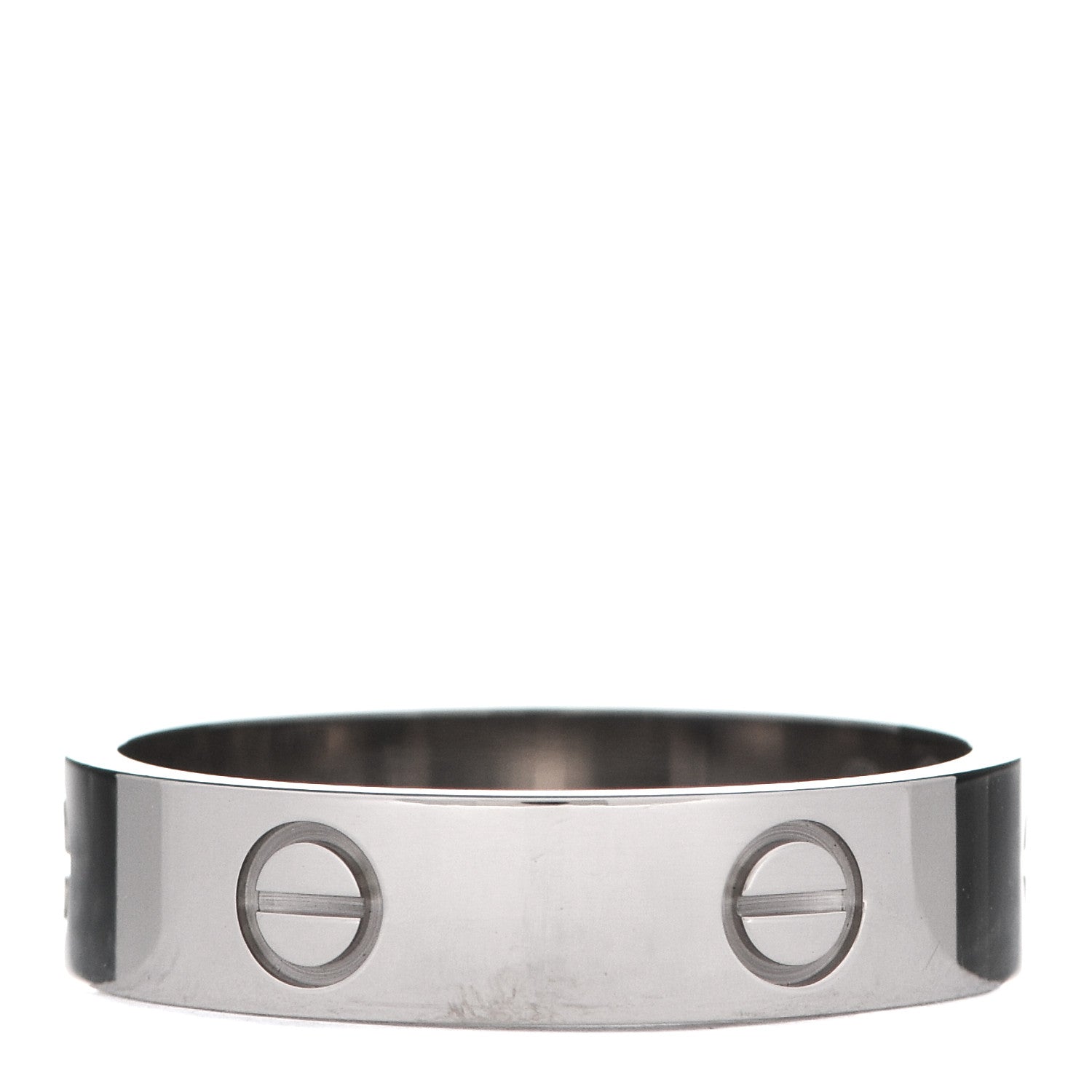 Cartier 18K White Gold 5.5mm LOVE Ring 65 11 3 of 5