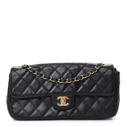 Chanel Caviar Quilted East West Flap Black 1 of 10