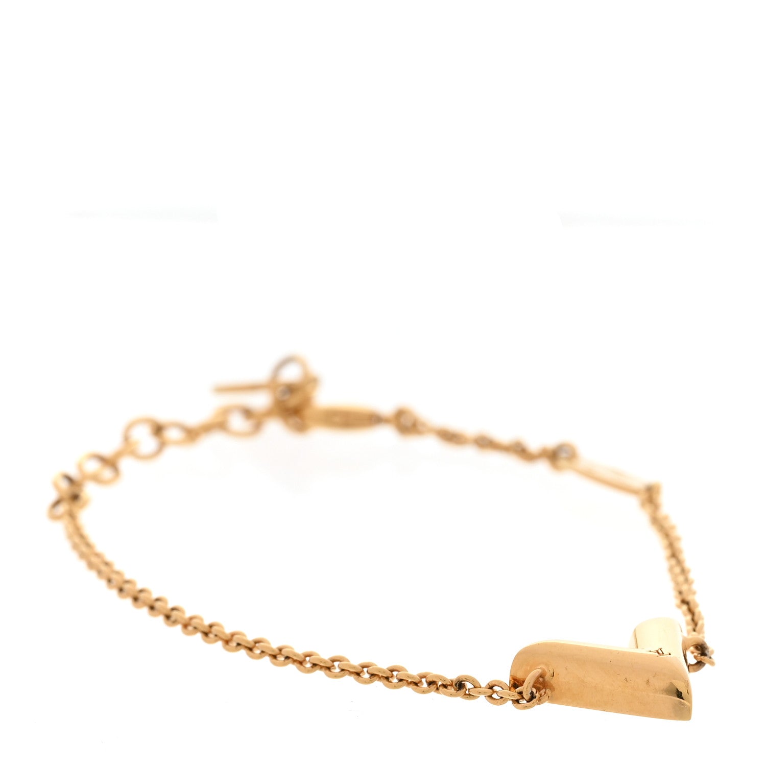 Louis Vuitton Essential V Supple Bracelet Gold 1 of 6