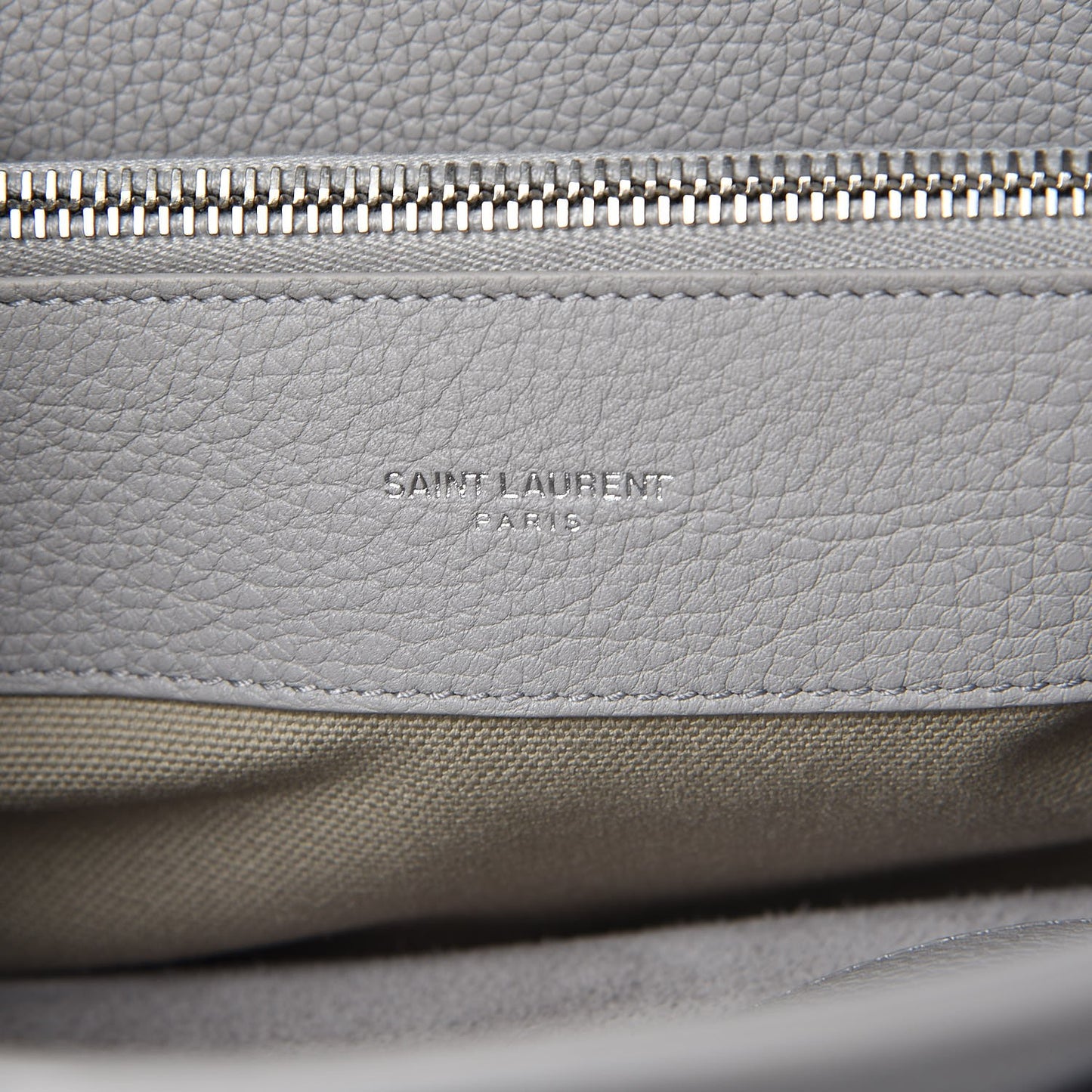 Grained Calfskin Small Supple Sac De Jour Souris