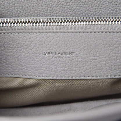 Saint Laurent Grained Calfskin Small Supple Sac De Jour Souris 8 of 18