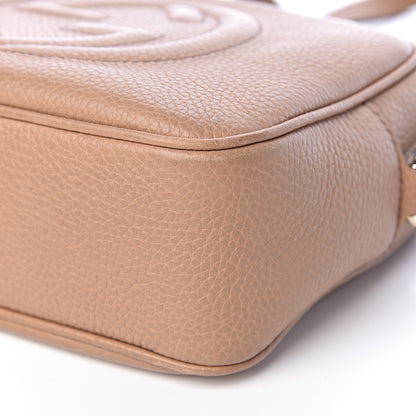 Gucci Pebbled Calfskin Small Soho Disco Bag Camelia 9 of 10
