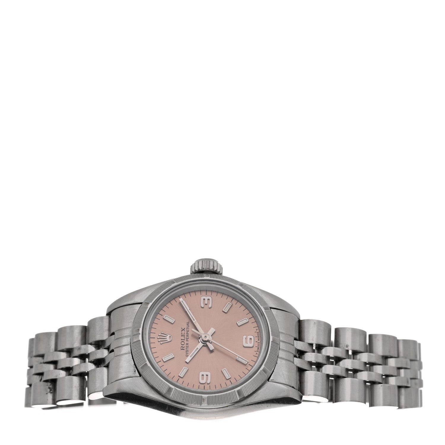 Rolex Stainless Steel 26mm Oyster Perpetual Watch Pink 67230 2 of 4