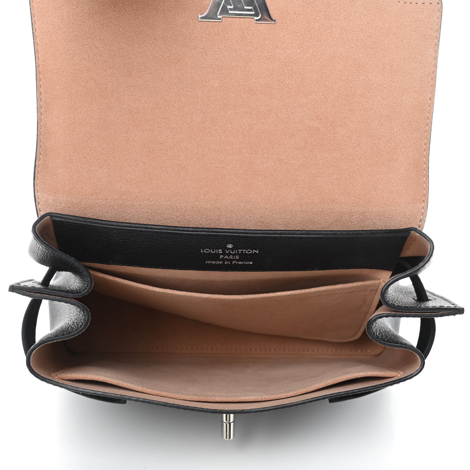 Louis Vuitton Calfskin Lockme Ever BB Black 5 of 15