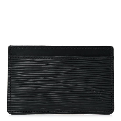 Louis Vuitton Epi Card Holder Black 1 of 10