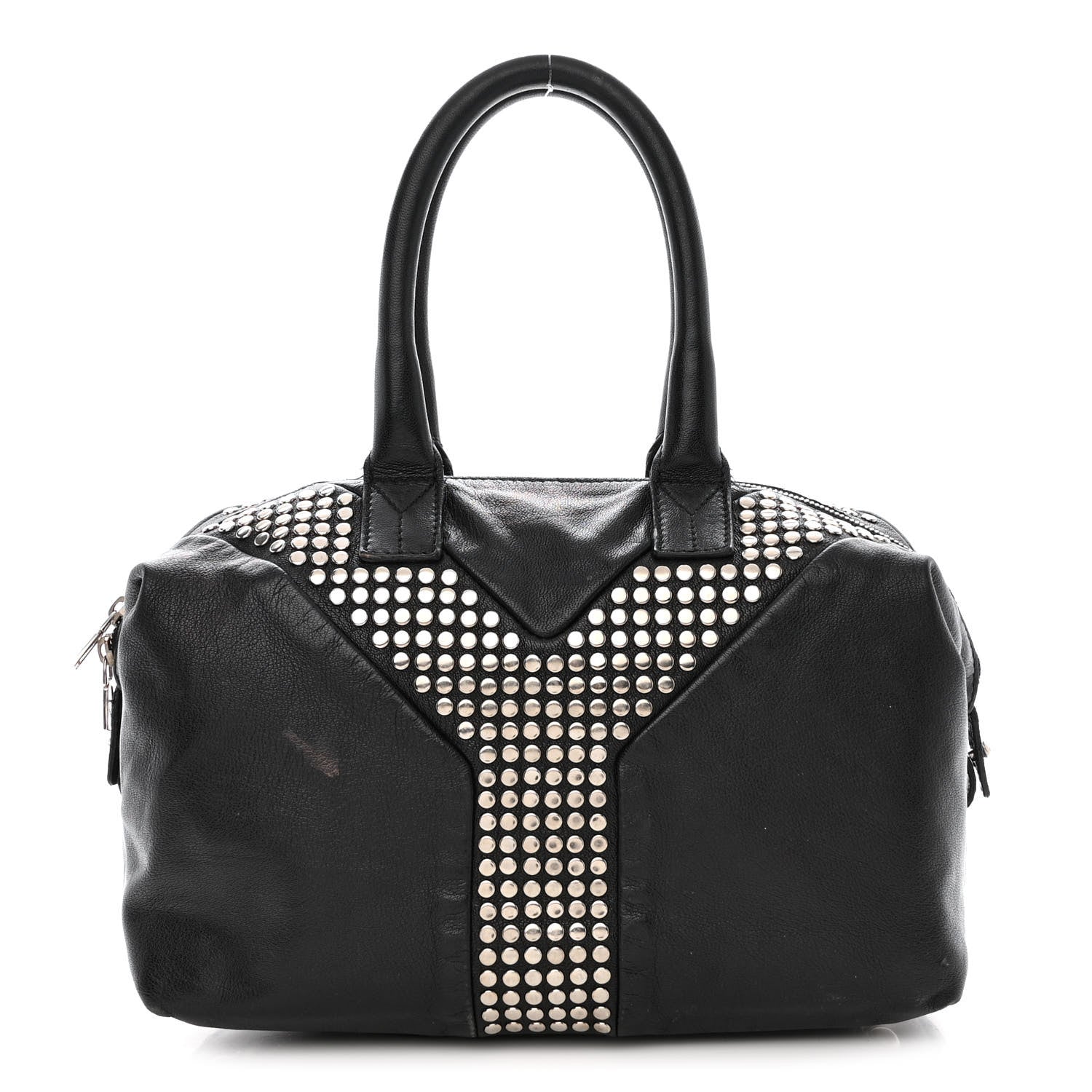 Saint Laurent Calfskin Studded Easy Sac Black 1 of 20