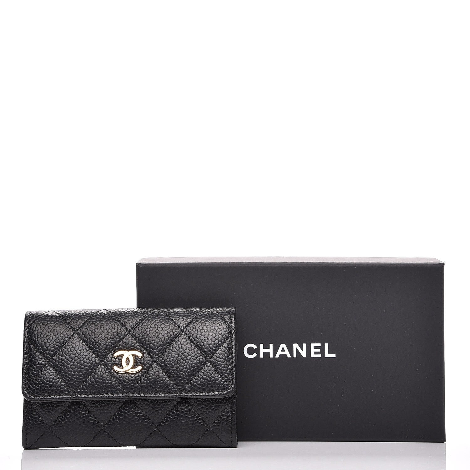 Chanel Caviar Quilted Flap Card Holder Black 11 of 11
