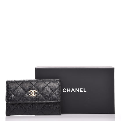 Chanel Caviar Quilted Flap Card Holder Black 11 of 11