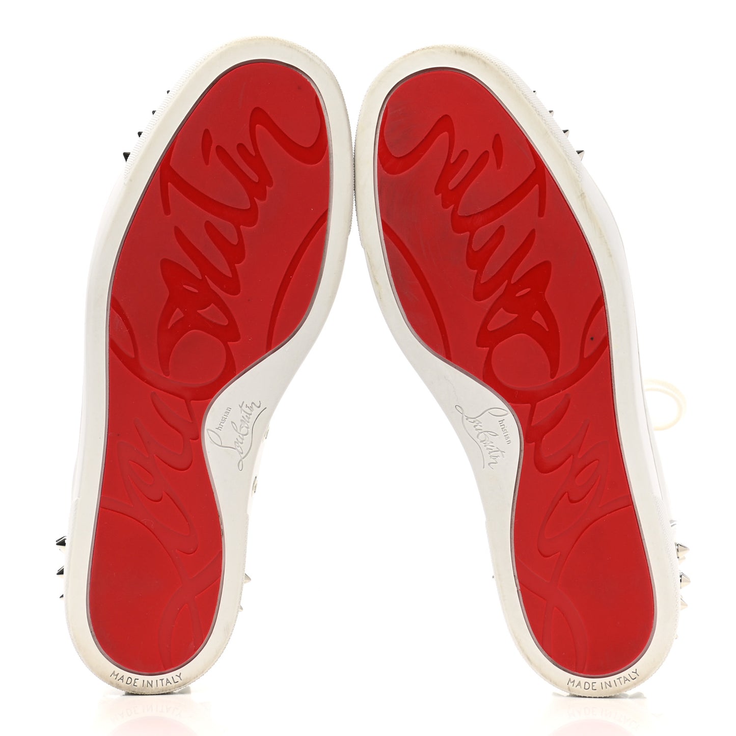 Calfskin Spikes Womens Vieira 2 Flat Sneakers 38 White