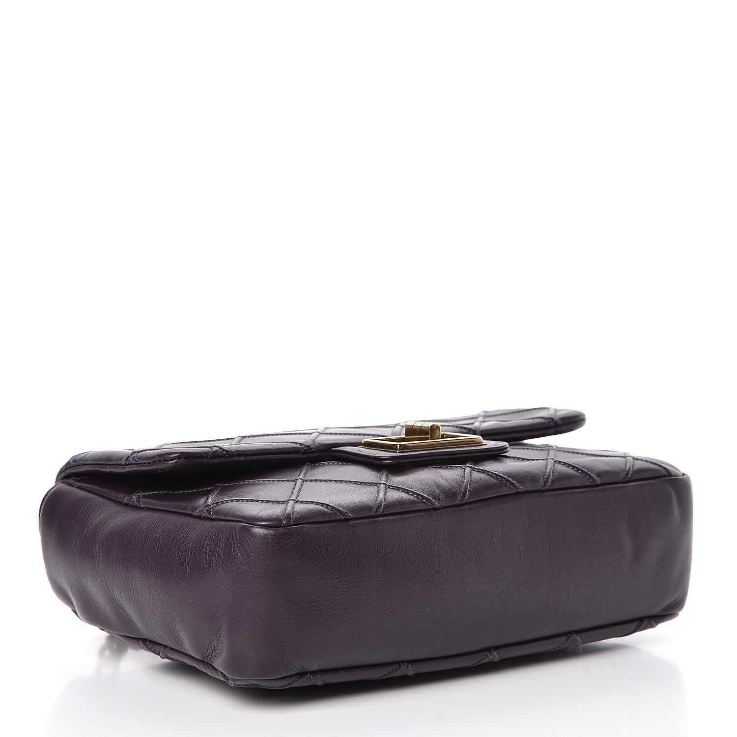 Chanel Calfskin Diamond Debossed Medium Cosmos Flap Purple 4 of 11