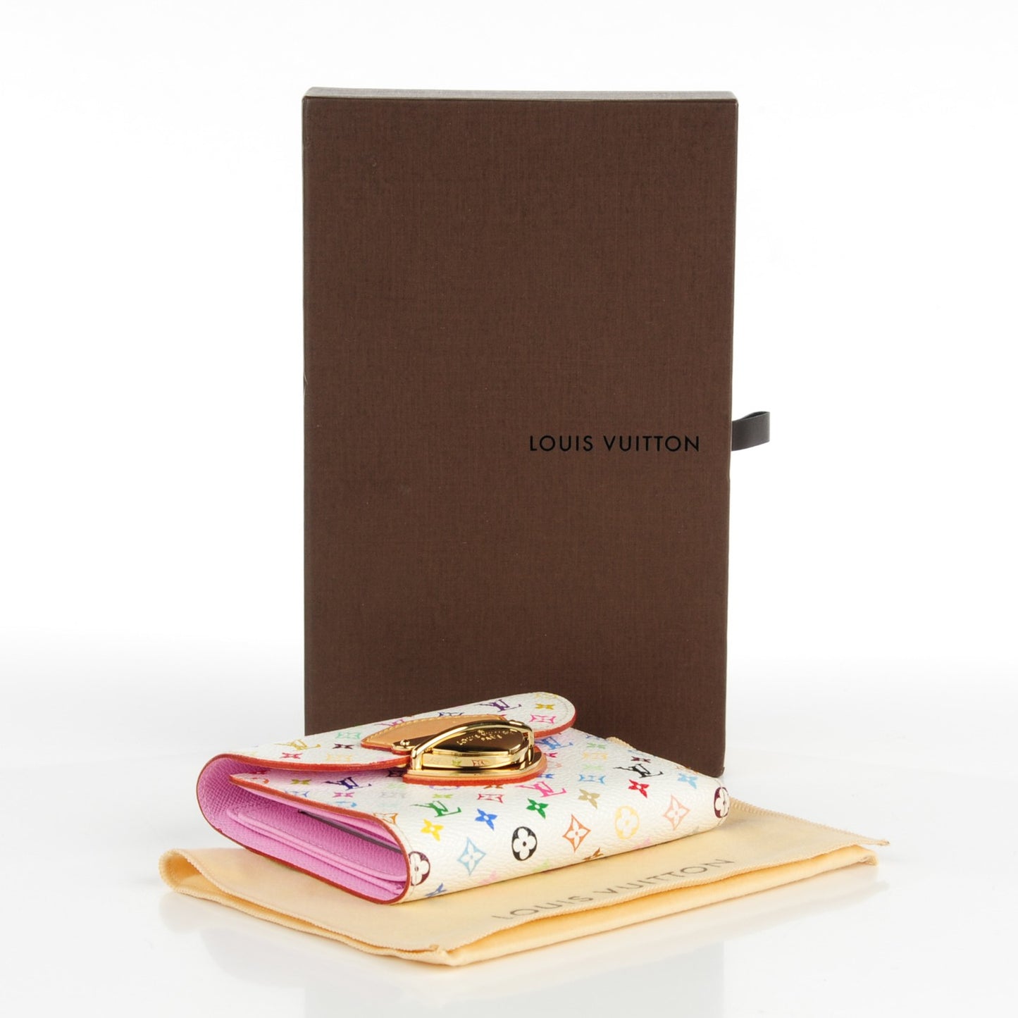 Monogram Multicolor Joey Wallet White Litchi