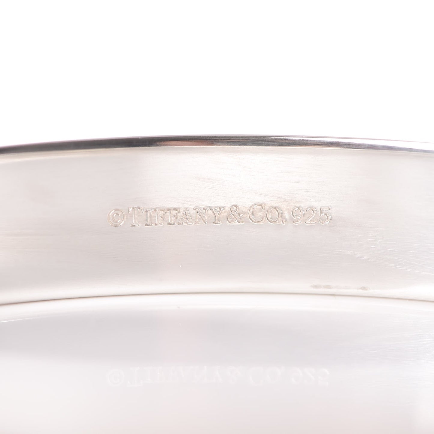 Sterling Silver Diamond Narrow Locks Bangle Bracelet