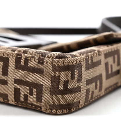 Fendi Zucchino Mini Baguette Mogano Panna Bruciato 9 of 9