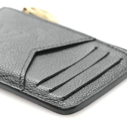 Louis Vuitton Empreinte Monogram Zipped Romy Card Holder Black 8 of 9