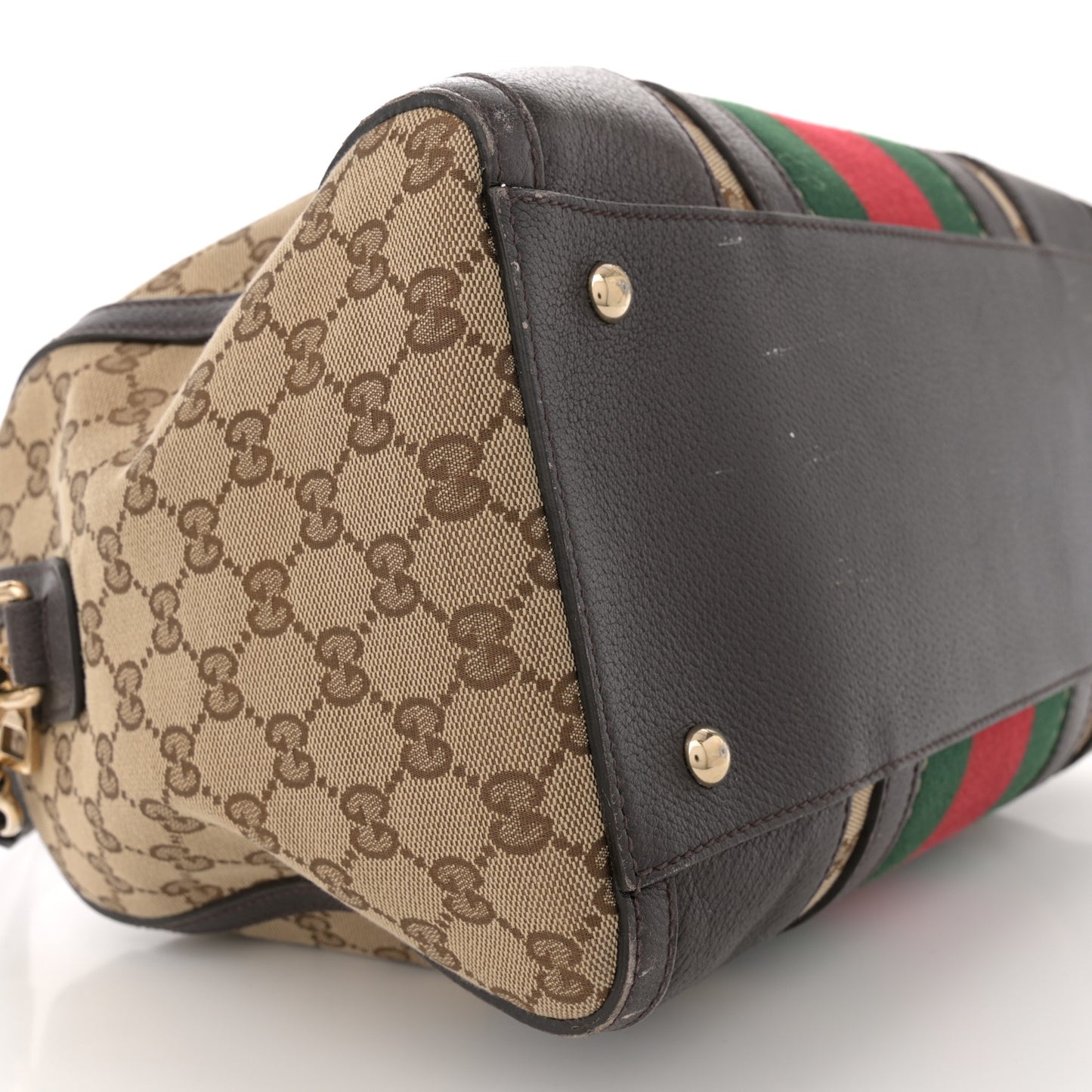 Monogram Vintage Web Medium Webby Bee Boston Dark Brown