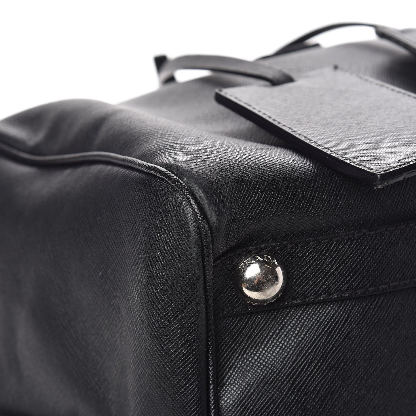 Saffiano Duffle Travel Bag Black
