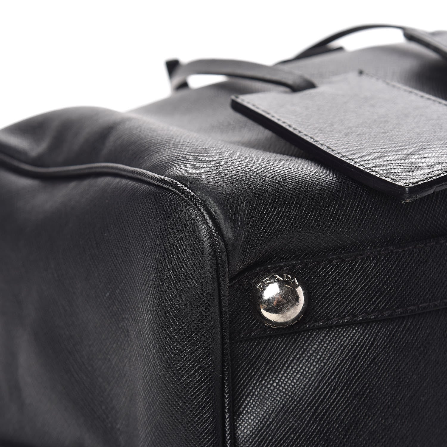 Prada Saffiano Duffle Travel Bag Black 14 of 18