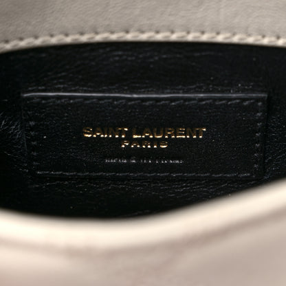 Saint Laurent Lambskin Diamond Quilted Becky Belt Bag White 5 of 11