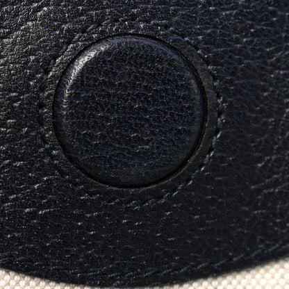 Gucci GG Supreme Monogram Textured Calfskin Web Medium Ophidia Shopping Tote Beige Blue 10 of 13