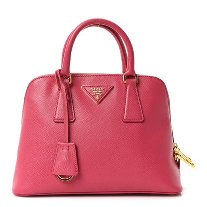 Prada Saffiano Lux Small Promenade Tote Peonia 1 of 13