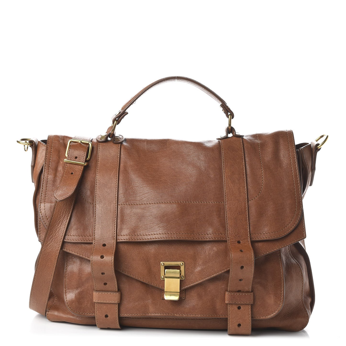 Lambskin Large PS1 Satchel Saddle