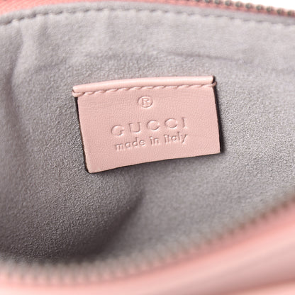Gucci Calfskin Matelasse Small GG Marmont Double Zip Shoulder Bag Perfect Pink 5 of 9