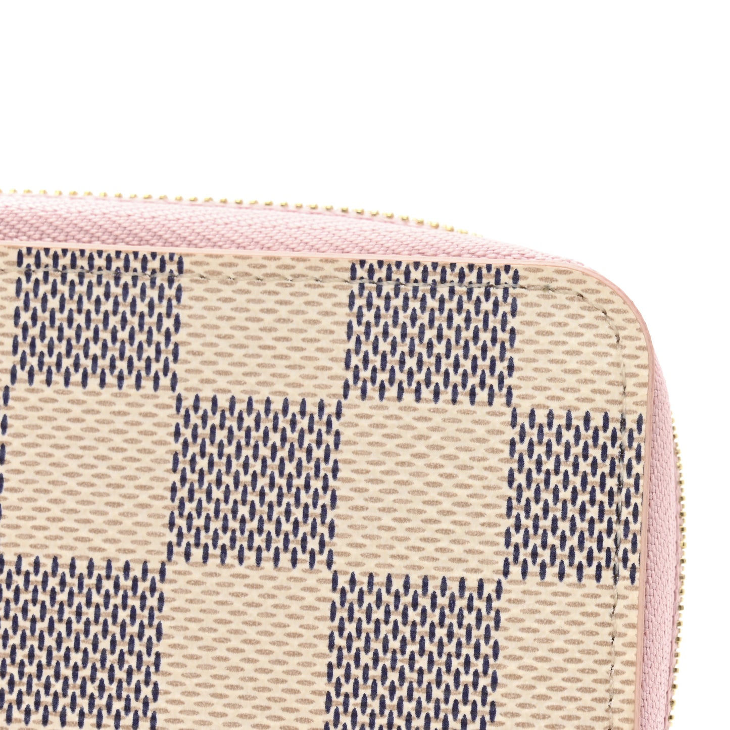 Damier Azur Zippy Coin Purse Rose Ballerine