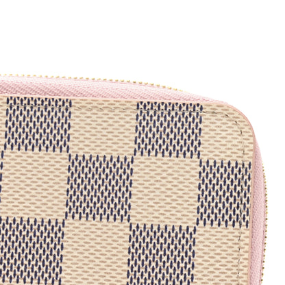 Louis Vuitton Damier Azur Zippy Coin Purse Rose Ballerine 8 of 8