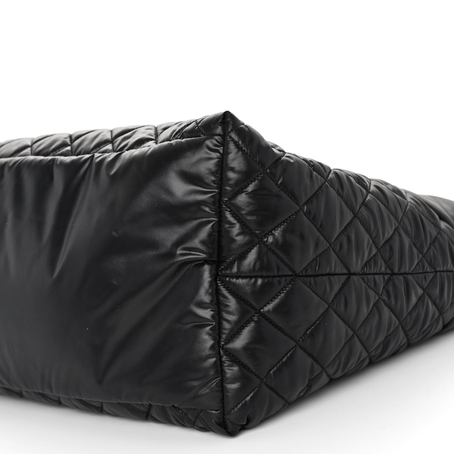 Chanel Nylon Quilted Large Coco Cocoon Tote Black 9 of 9