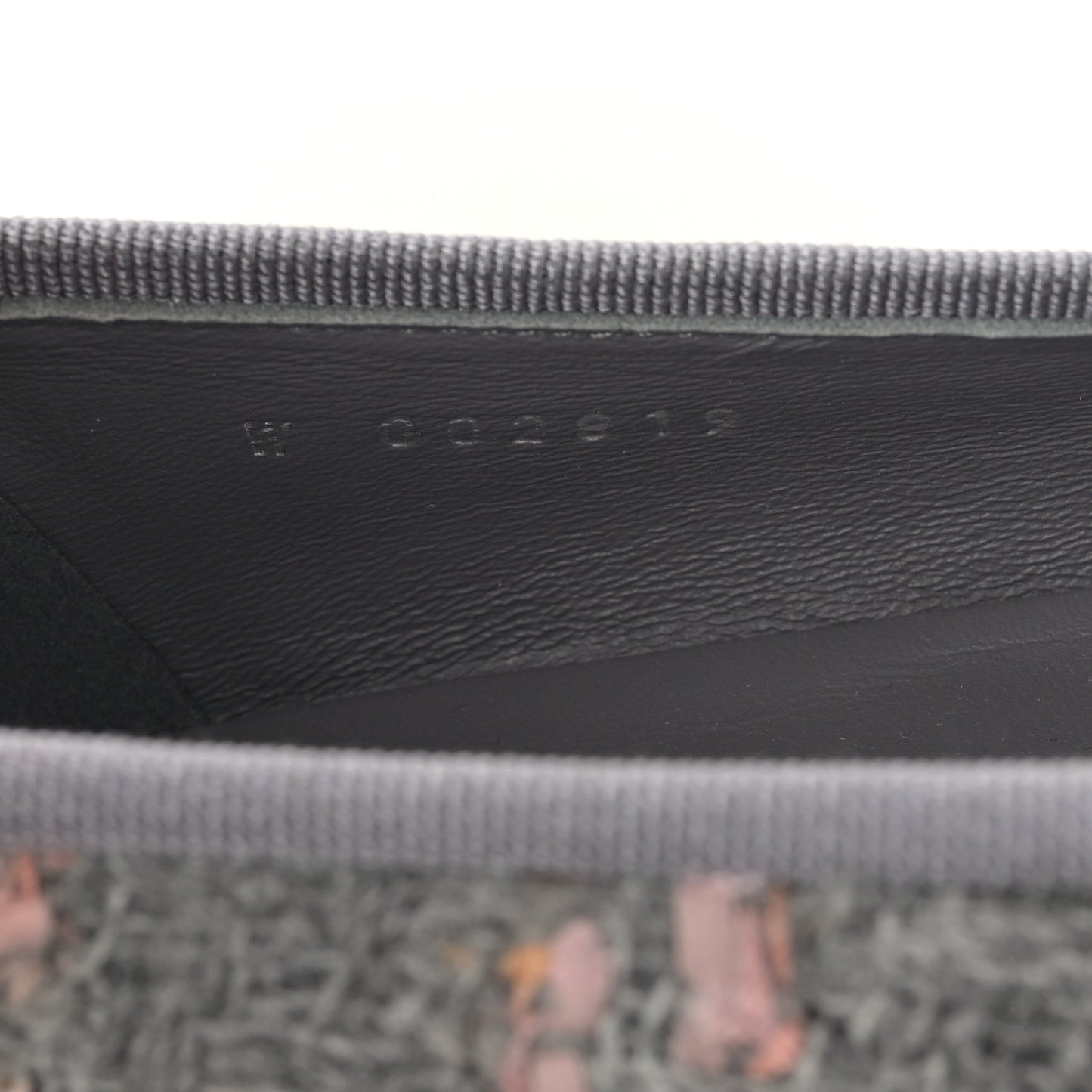 Tweed Grosgrain Cap Toe Ballerina Flats 38 Gray Pink Black