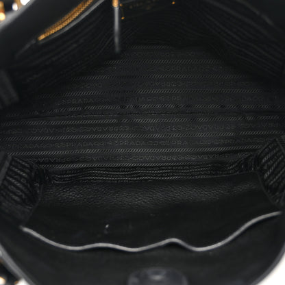 Prada Vitello Daino Shopping Tote Black 5 of 11