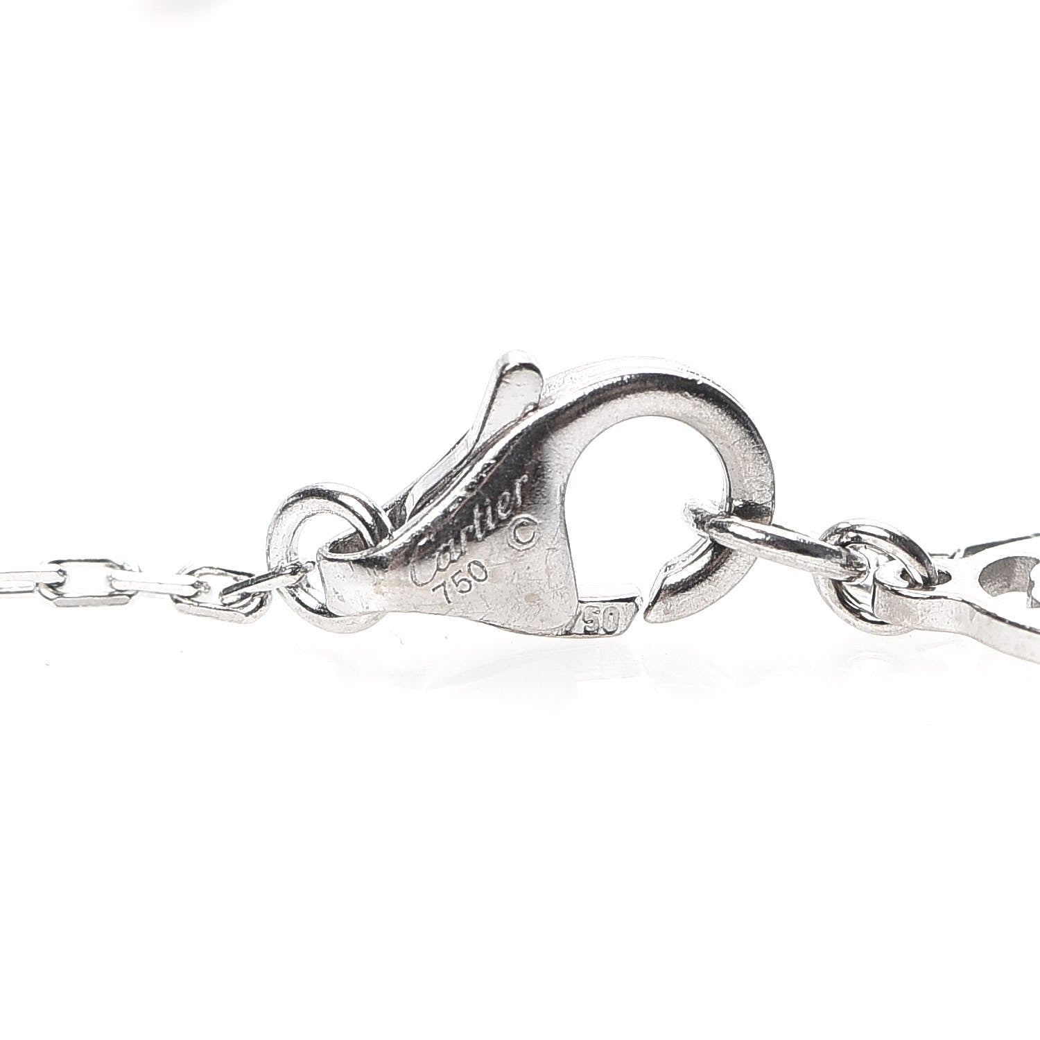 Cartier 18K White Gold Diamond SM D'Amour Pendant Necklace 4 of 6