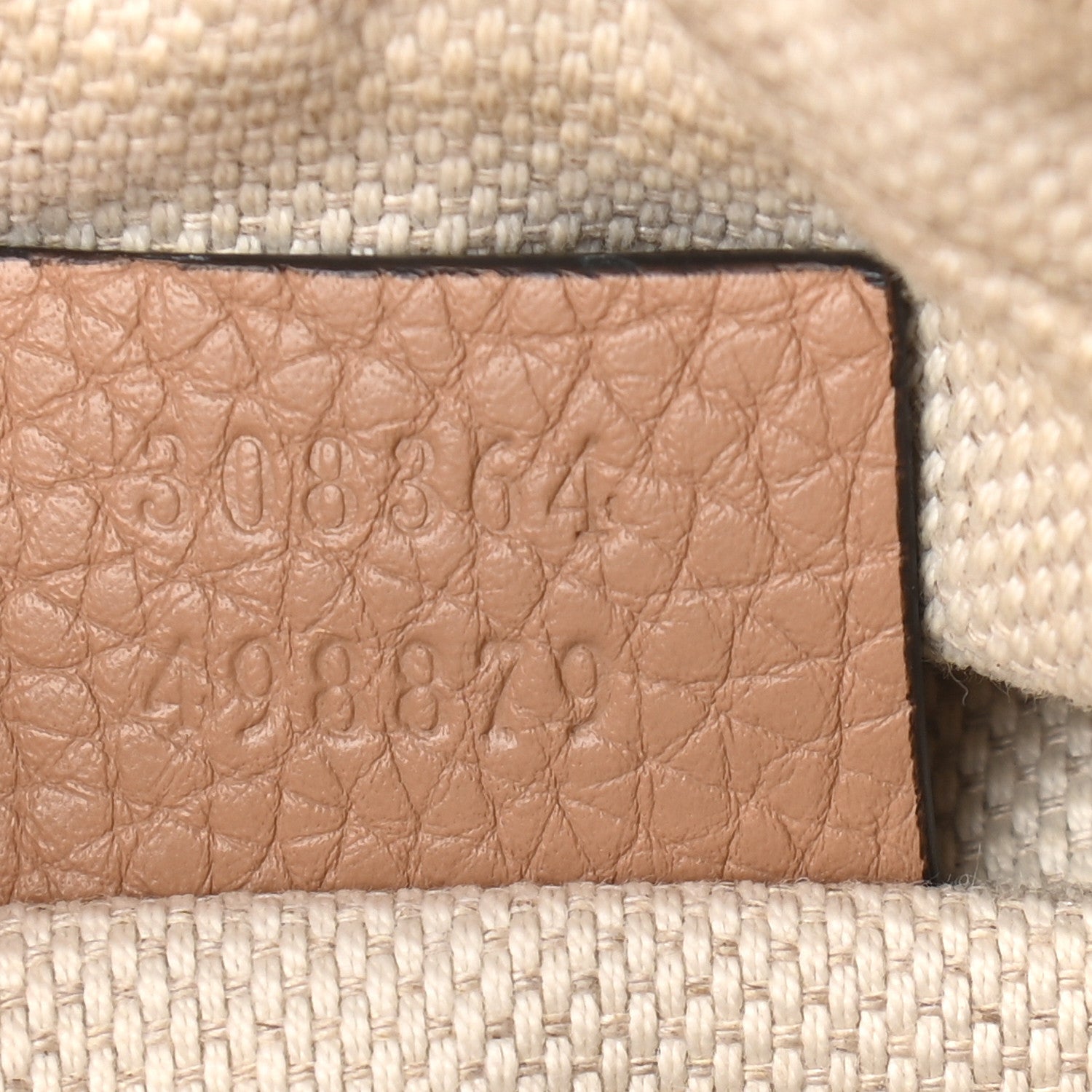 Gucci Pebbled Calfskin Small Soho Disco Bag Camelia 7 of 9
