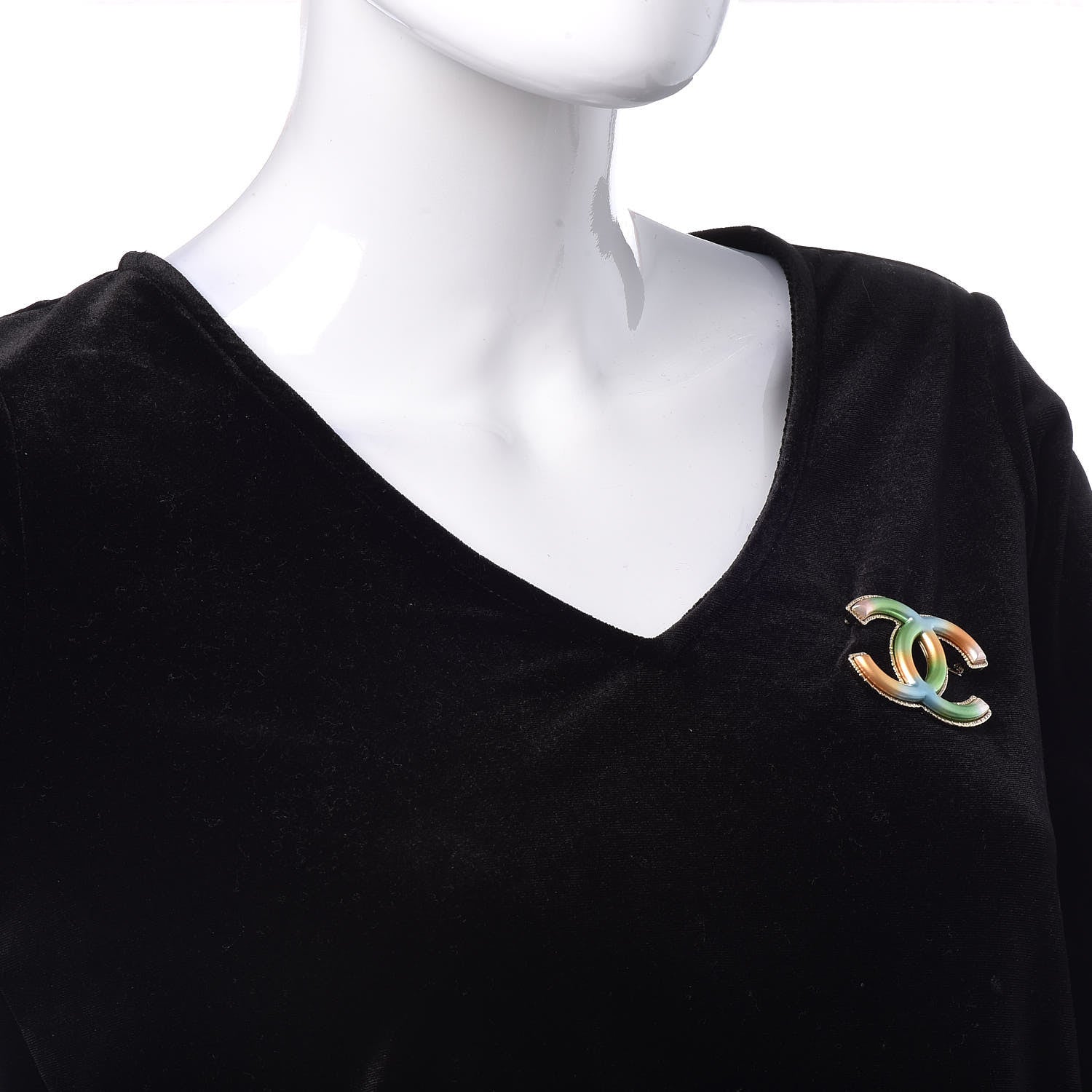 Chanel Metal CC Brooch Multicolor 2 of 4