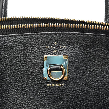Louis Vuitton Calfskin Studded City Steamer MM Black 6 of 15