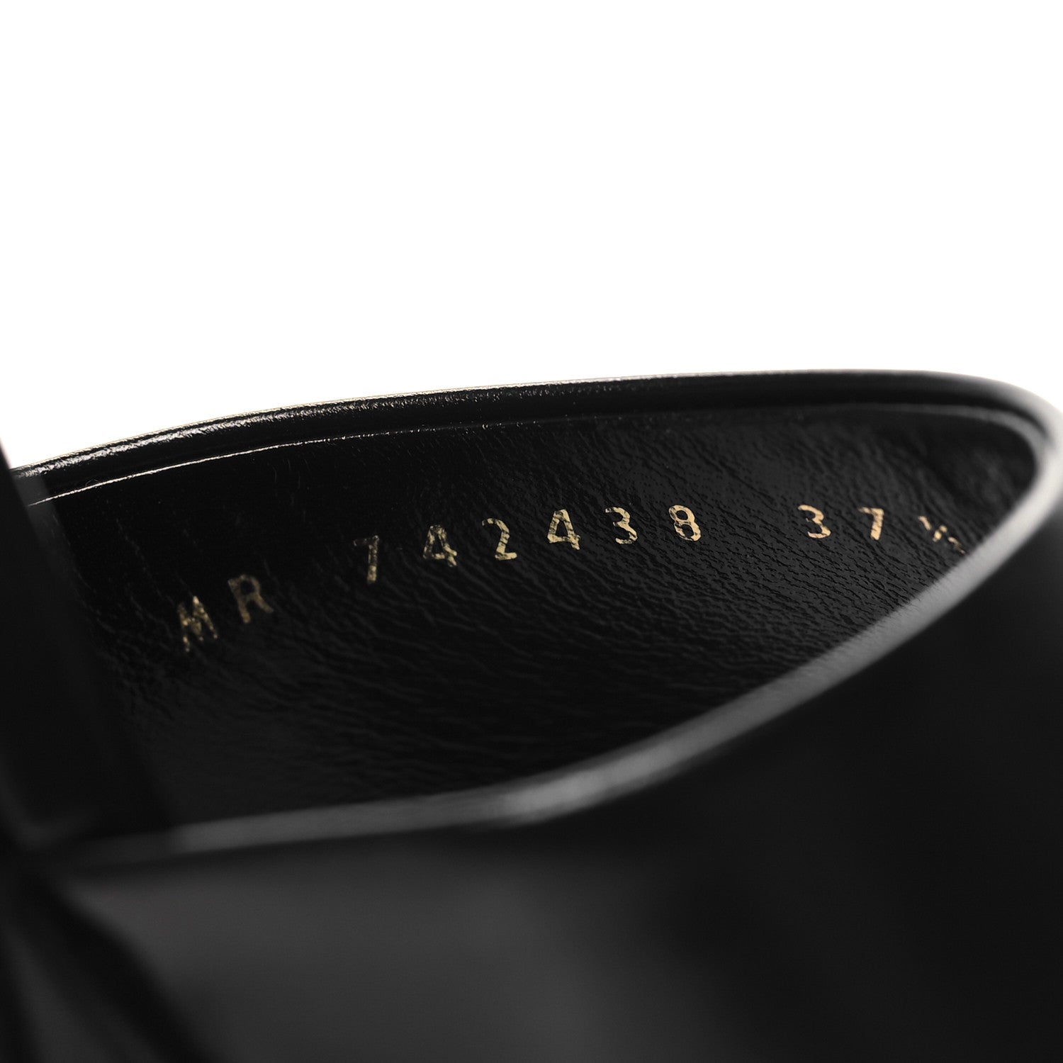 Saint Laurent Vitello Krisstal Jodie 95 Platform Sandals 37.5 Black 8 of 9