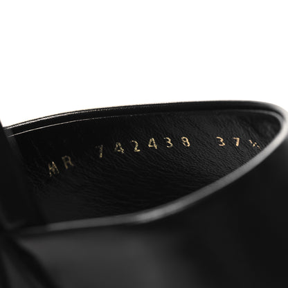 Saint Laurent Vitello Krisstal Jodie 95 Platform Sandals 37.5 Black 8 of 9