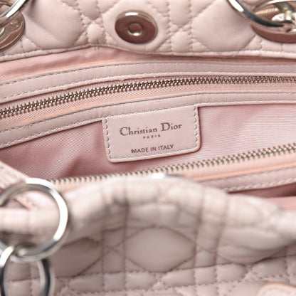 Christian Dior Lambskin Cannage Small Dior Soft Shopping Tote Light Pink 6 of 22